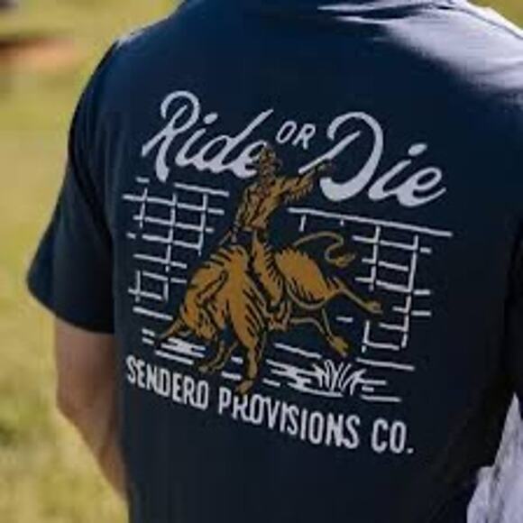 Sendero Provisions Co. "Ride or Die" Bull Rider Men's Graphic T-Shirt - Size XL - Picture 1 of 7